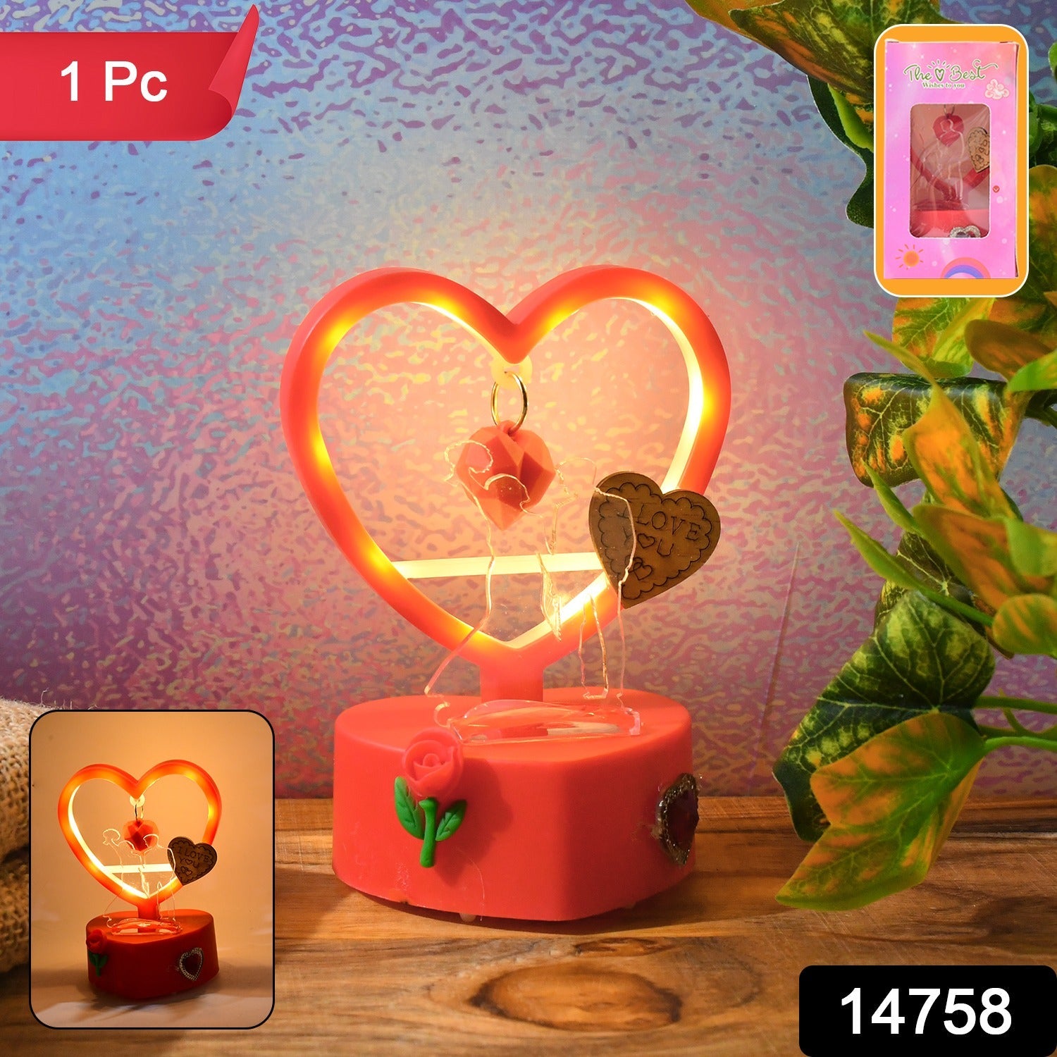 This Romantic Heart-Shaped LED Light Showpiece This Romantic Heart-Shaped LED Light Showpiece